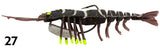 Zerek Live Shrimp Hot Legs 4in Rigged Plastic