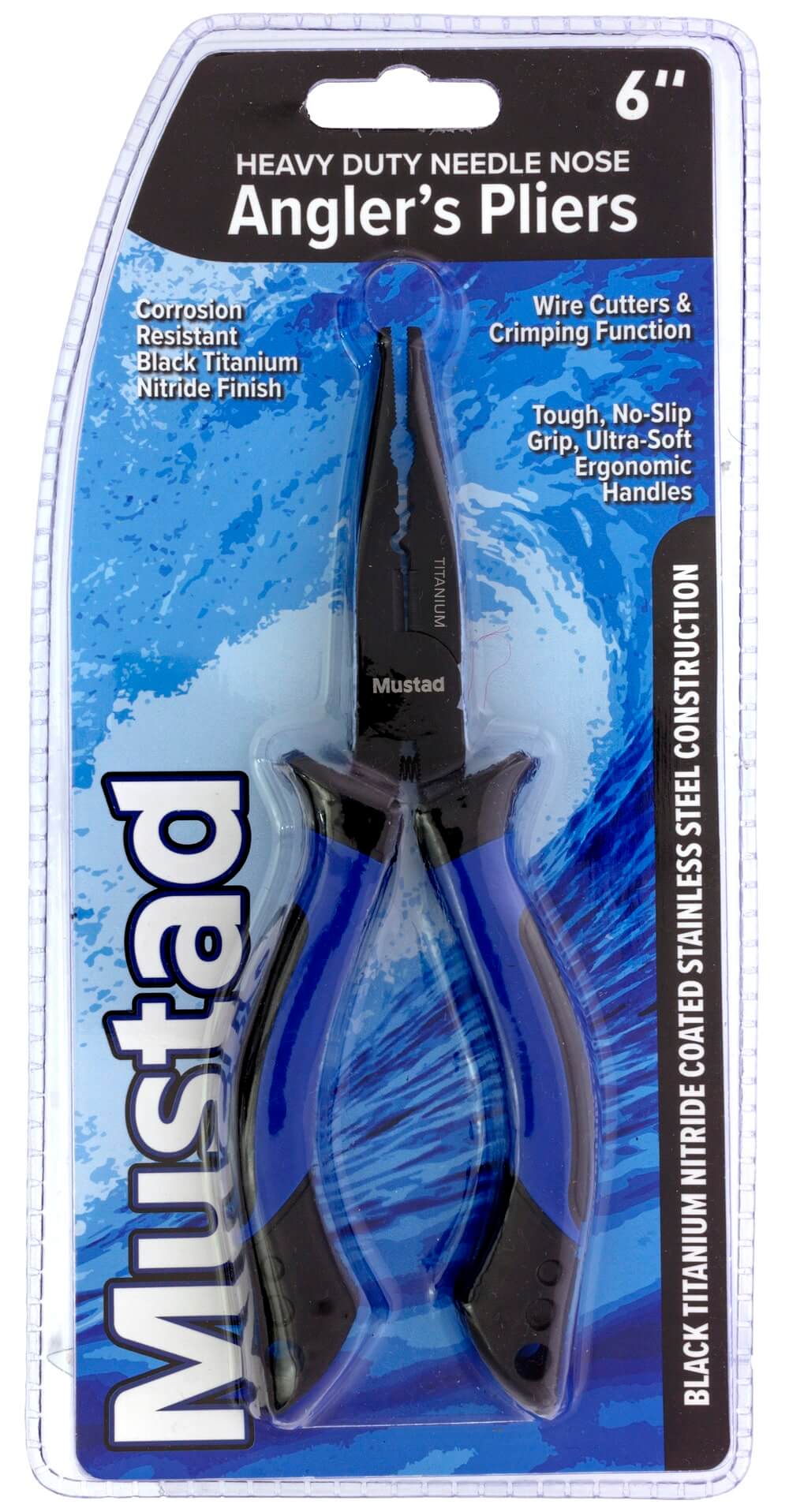 Mustad Heavy Duty 6in Straight Nose Anglers Pliers