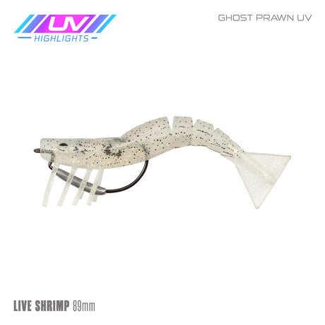 Samaki Live Shrimp 89mm Rigged Soft Plastic