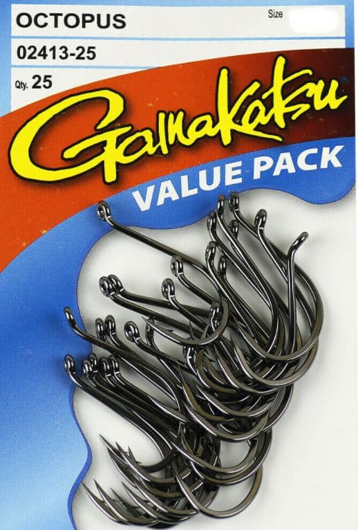 Gamakatsu Octopus Black Hooks 25 Pack