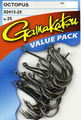 Gamakatsu Octopus Black Hooks 25 Pack
