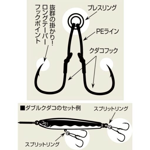 Shout Double Kudako Assist hook rigging 77533