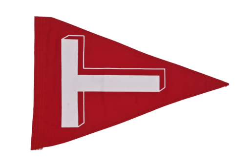 Black Pete Large Tag Flag front