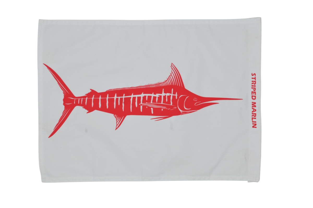 Black Pete Striped Marlin Flag front