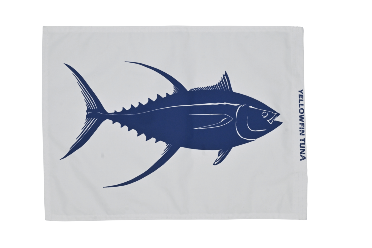 Black Pete Yellowfin Flag front