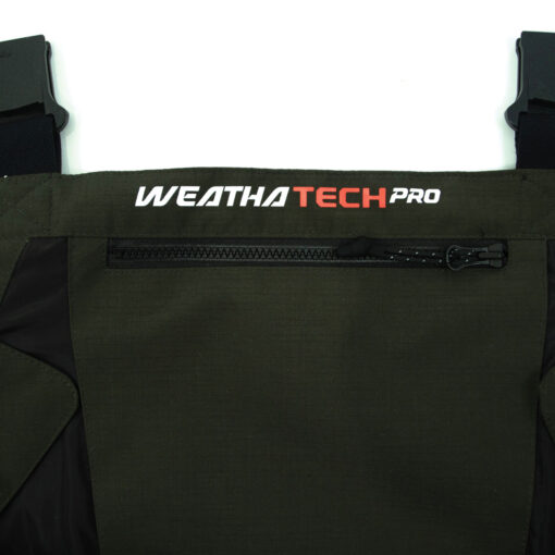 Force 25 Bibs Mens roisin cavier Closeup WeatherTechPro Logo RRM 5333 NRO